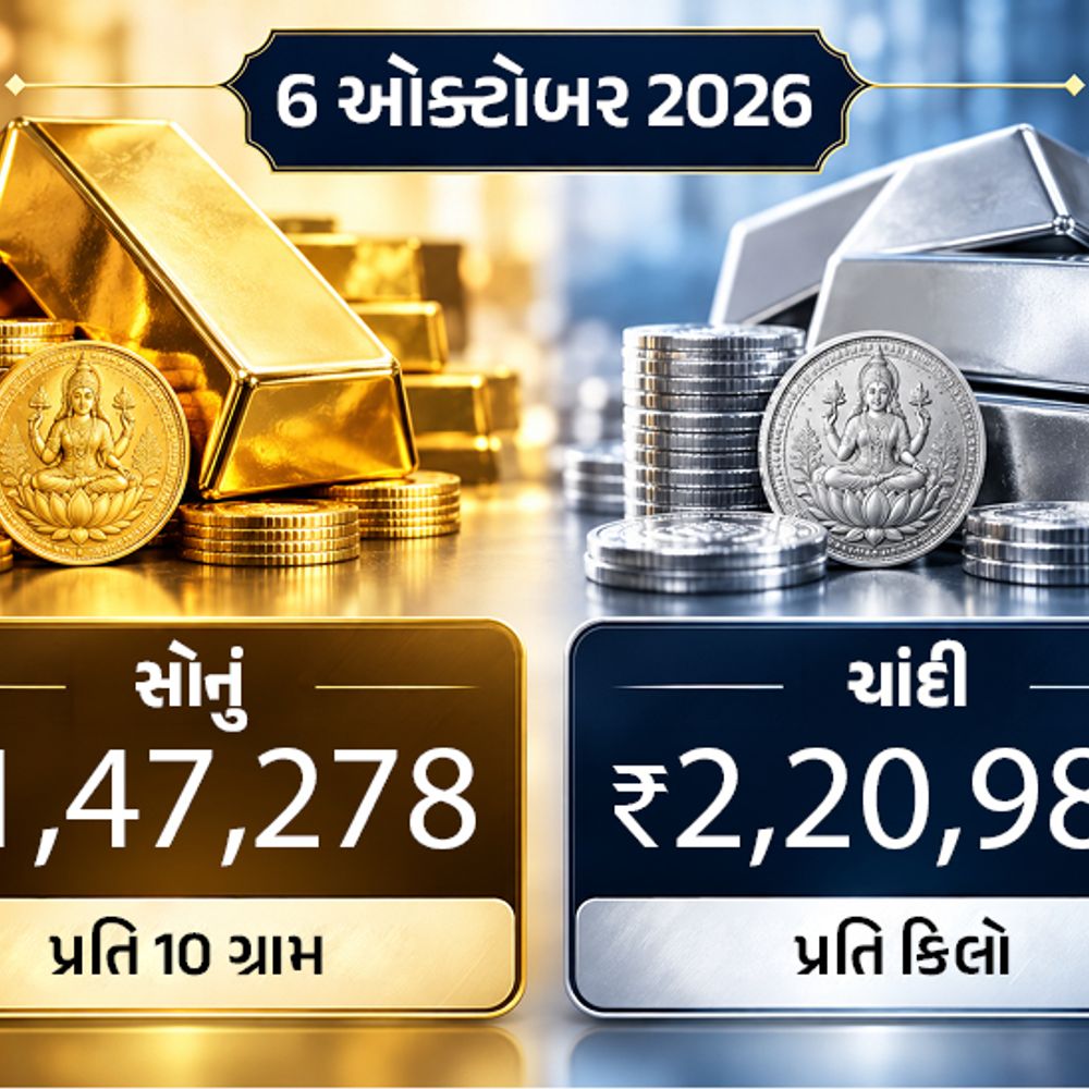 સોનું ₹920 ઘટીને ₹1.47 લાખ પર આવ્યું:એક કિલો ચાંદી ₹3,176 સસ્તી થઈ, સપ્ટેમ્બરમાં સોનું ₹8 હજાર અને ચાંદી ₹17 હજાર ઘટી હતી