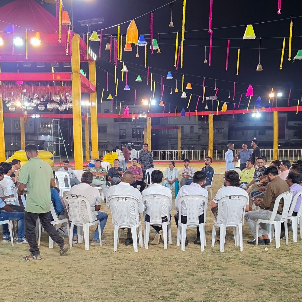 વેરાવળમાં સાગરપુત્ર ફાઉન્ડેશનનો નિઃશુલ્ક રાસોત્સવ:12 લાખના ઇનામો અને 10 હજાર પ્રેક્ષકોની વ્યવસ્થા; ‘રંગીલો રાસોત્સવ’માં બહેનોને નિઃશુલ્ક સ્ટોલ