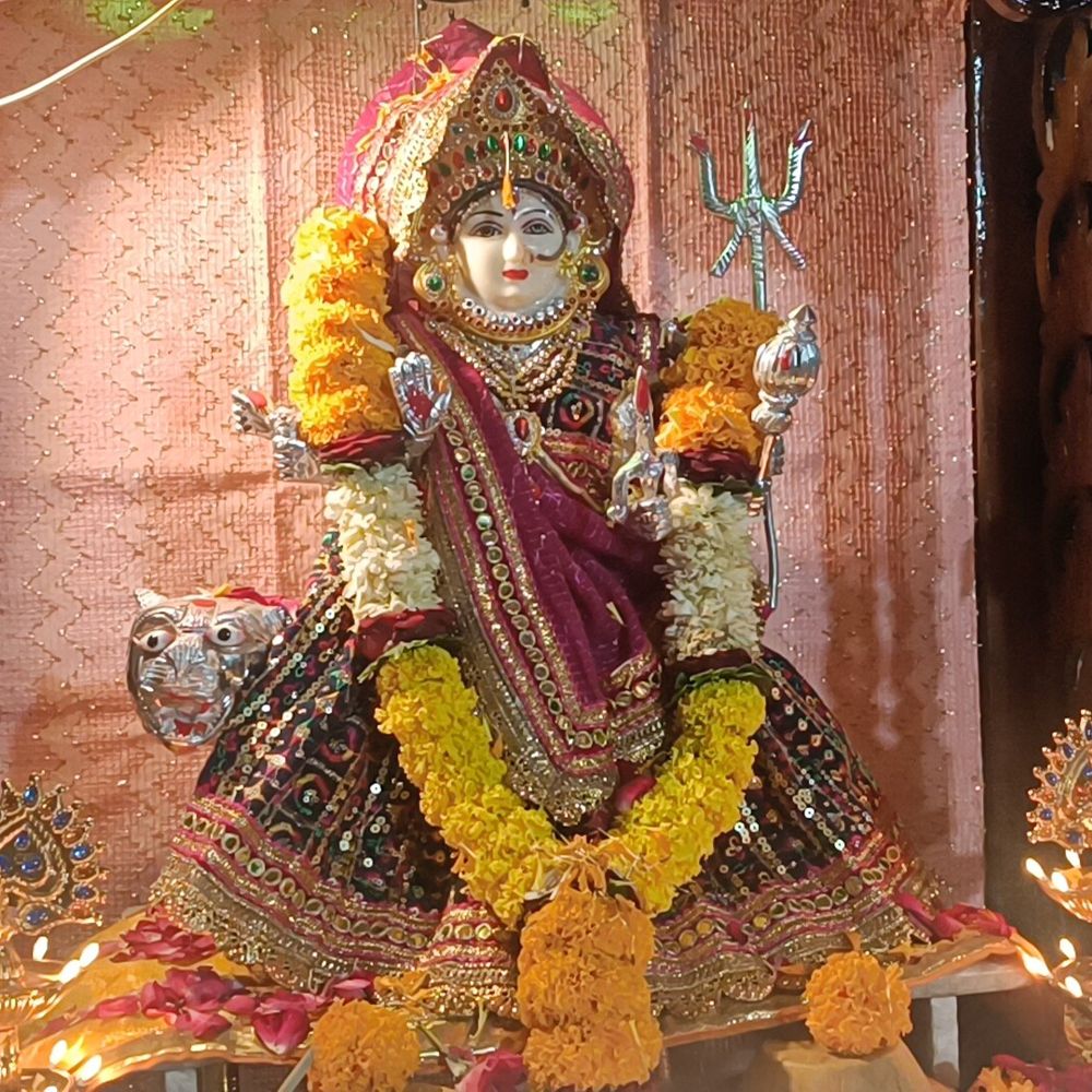 બાલાજી ગ્રીન બંગ્લોઝમાં 16 વર્ષથી નવરાત્રી મહોત્સવની ઉજવણી:પાટણમાં નિર્મલનગર ફાટક સામે, આકર્ષક રોશની વચ્ચે ખેલૈયાઓ મોડી રાત સુધી ગરબે ઘૂમ્યા