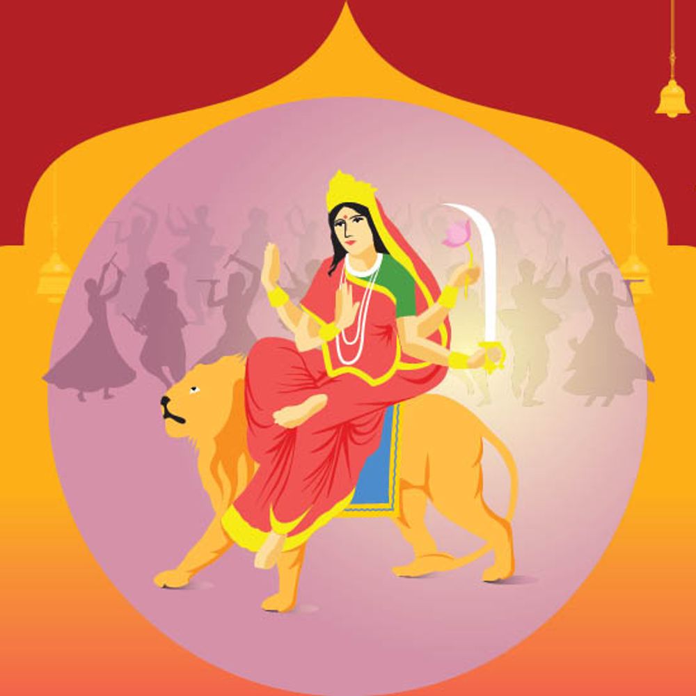 આજે છઠ્ઠું નોરતું:કૃષ્ણને પતિરૂપે પામવા ગોપીઓએ કરી હતી મા કાત્યાયનીની આરાધના, જાણો પૂજા-વિધિ અને મંત્ર