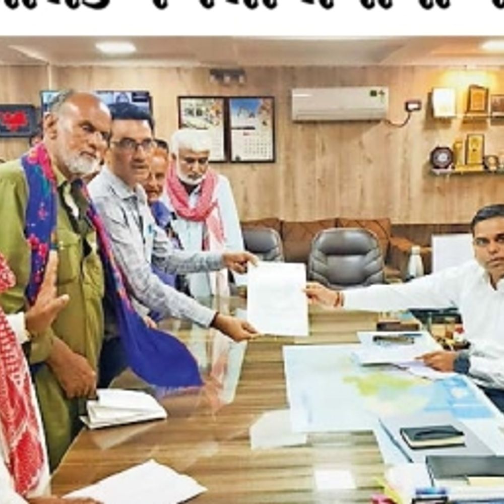 કામગીરીની તટસ્થ તપાસ કરી તાત્કાલિક પગલાં લેવાની માંગ:ફુલાય પંથકમાં NTPCના રિન્યુએબલ એનર્જી પ્રોજેક્ટનો સખત વિરોધ કરાયો