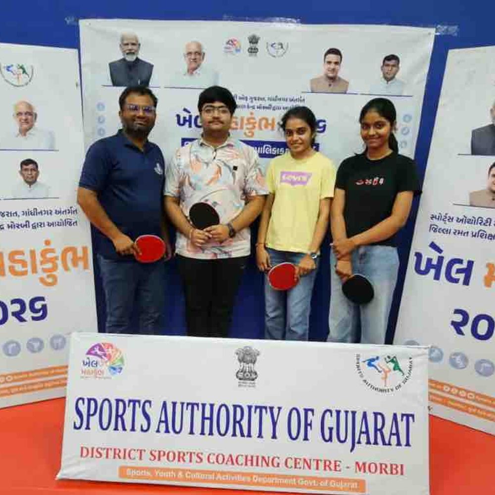 મોરબી GMERS મેડિકલ કોલેજના વિદ્યાર્થીઓ ખેલ મહાકુંભમાં ચમક્યા:ટેબલ ટેનિસમાં પ્રથમ અને દ્વિતીય સ્થાન મેળવી રાજ્ય કક્ષાએ કરશે પ્રતિનિધિત્વ