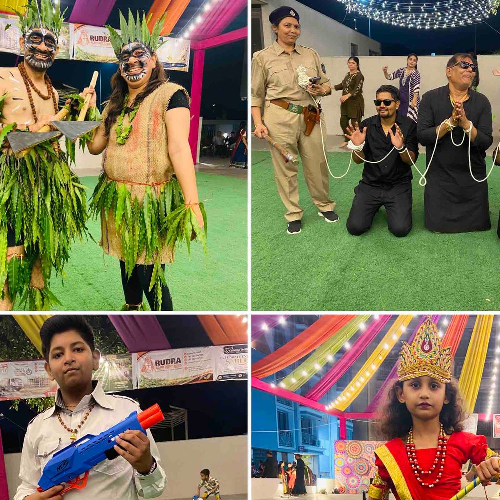મારી સોસાયટી મારી નવરાત્રિ:પામ ગ્લોરી 4 માં નવરાત્રીના છઠ્ઠા નોરતે વેશભૂષા કાર્યક્રમ, બાળકો અને યુવાનોએ રાધા કૃષ્ણ, ડોક્ટર, અંબે માતાજી સહિતના પાત્રો ભજવ્યા