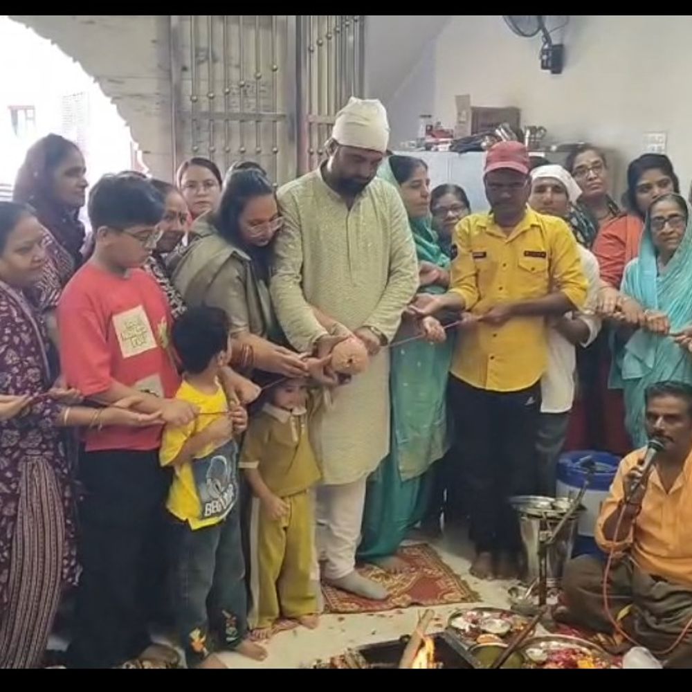 પાટણમાં સિંધી સમાજે હિંગળાજ માતાજીનો 8મો પાટોત્સવ ઉજવ્યો:ચાચરિયા ચોક ખાતે યજ્ઞ, કન્યા પૂજન, મહાપ્રસાદ અને રાસ-ગરબાના કાર્યક્રમો યોજાયા