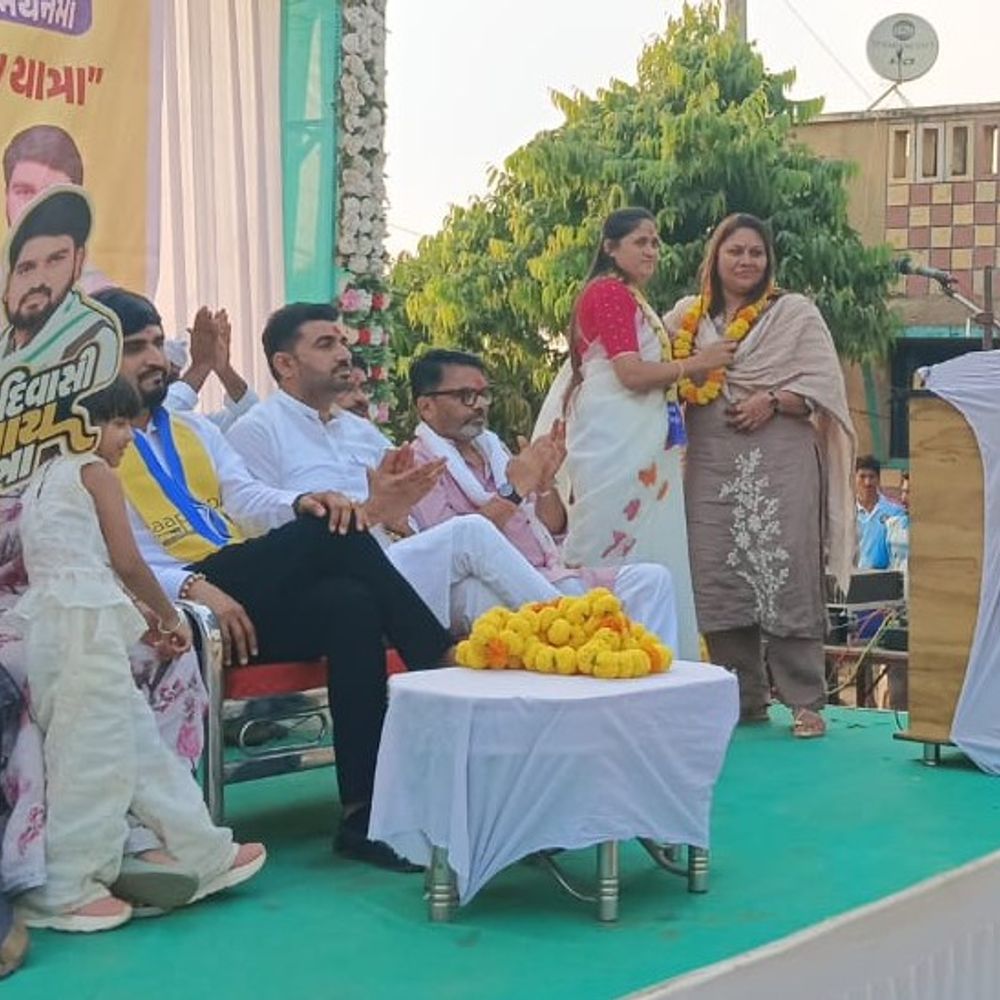 ચૈતર વસાવાના સમર્થનમાં આદિવાસી ન્યાય યાત્રા દેડિયાપાડા પહોંચી:વેરાઈ માતાના પટાંગણમાં જનસભા, 4 નવેમ્બરે ગાંધીનગરમાં વિશાળ સભાનું આયોજન