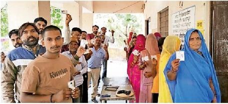 udaipur panchayat elections phase 2 photographic view