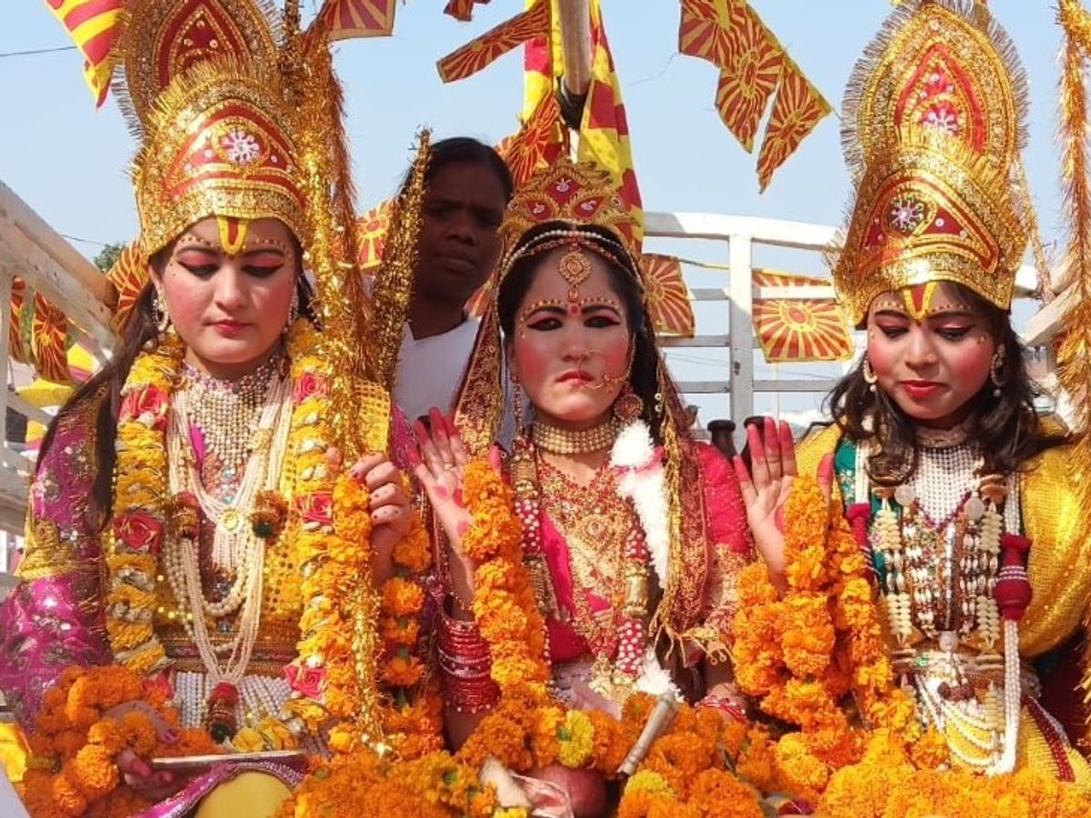 जनकपुर में राम-सीता विवाह में शामिल हुए एक लाख श्रद्धालु | One lakh  devotees attended Ram-Sita wedding in Janakpur - Dainik Bhaskar