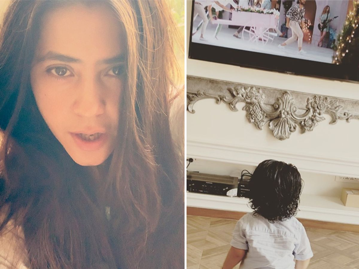 Ekta Kapoor shares dancing video of her son ravie on telugu song