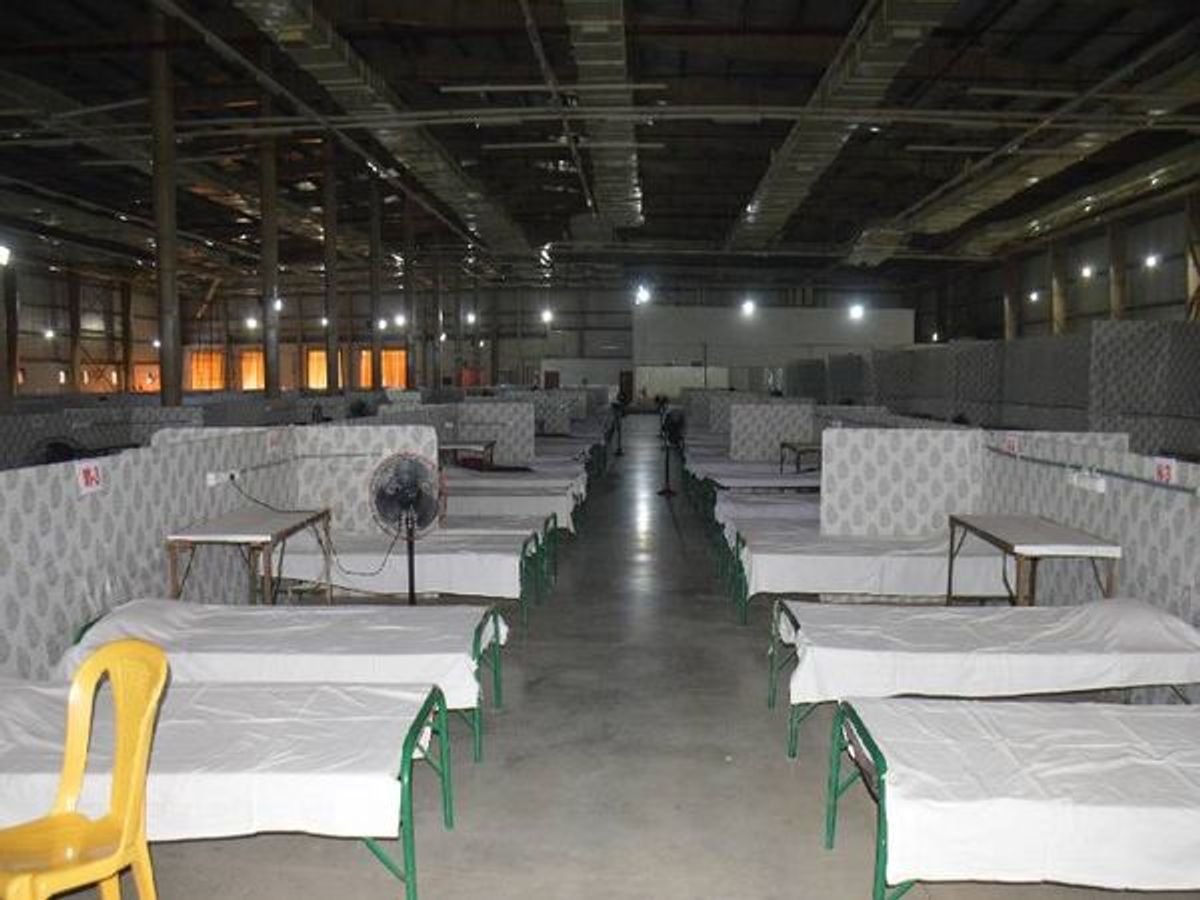 First kovid care center closed due to reduced corona patients in the capital | राजधानी में कोरोना के मरीज कम होने से पहला कोविड केयर सेंटर बंद - Dainik Bhaskar