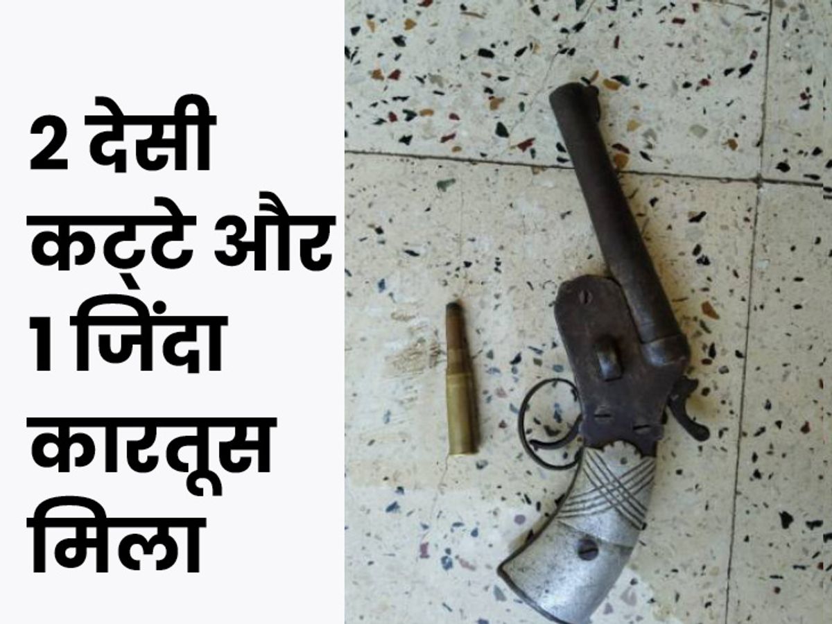 A country made pistol was recovered from the possession of both; One Bawal and the other arrested in Rewari | रेवाड़ी में 2 बदमाश गिरफ्तार: दोनों से देसी कट्‌टे-कारतूस मिले; पुलिस को