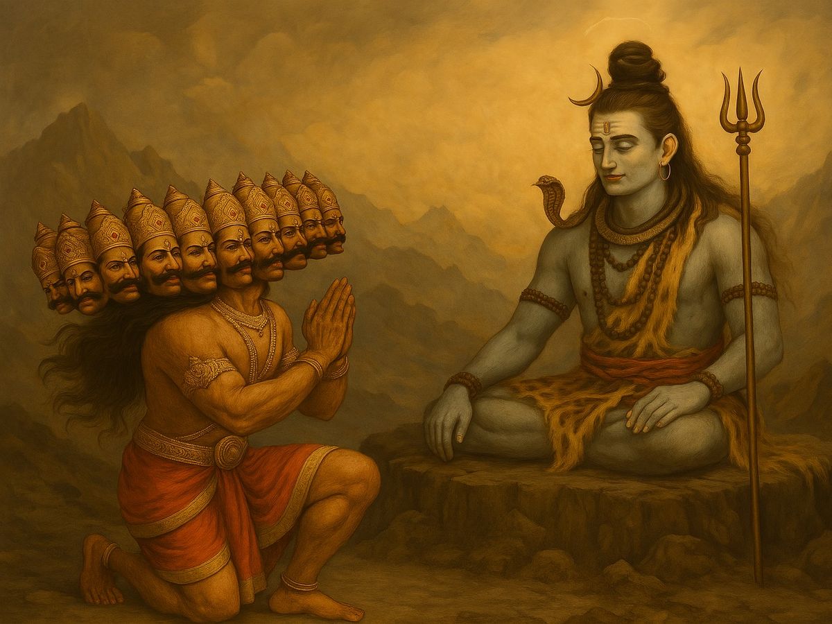 Ravana had composed the Shiv Tandava Stotra, ravan and lord shiv story in hindi, shiv puja tips, savan 2025