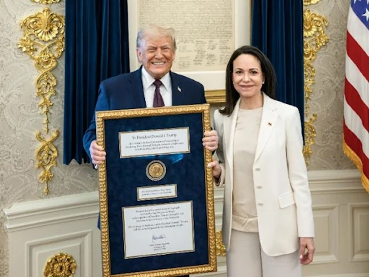 Donald Trump Nobel Peace Prize; Maria Machado | US Venezuela