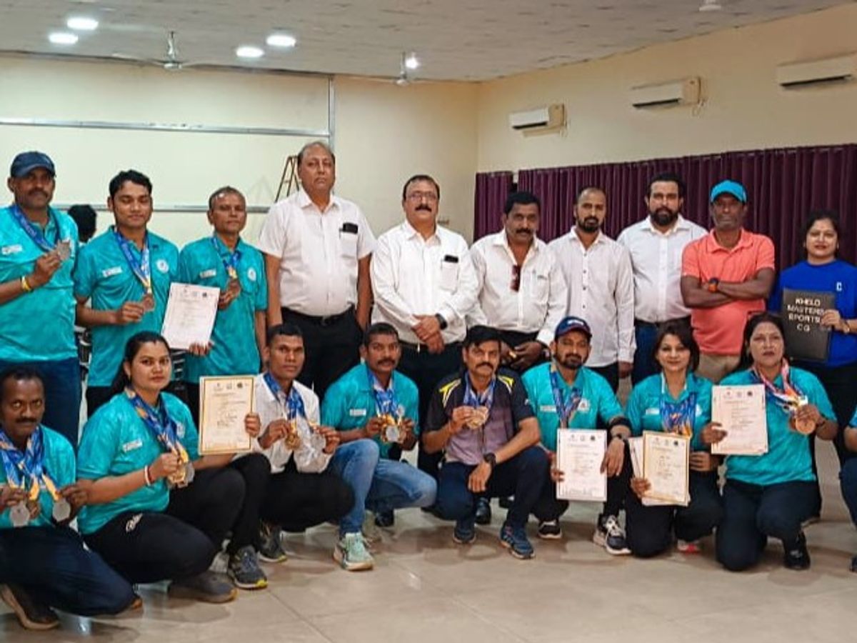 Chhattisgarh Masters Games: 82 Medals in Athletics, 2 Golds in Shooting;  Players Honored