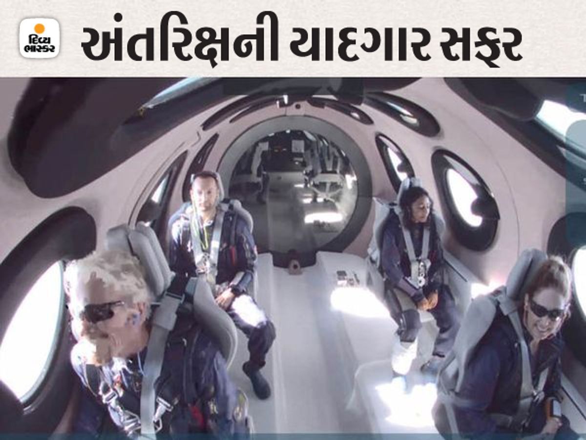 वर्जिन गेलेक्टिक का यात्री रॉकेट विमान वीएसएस इकाई में सवार हुआ, ब्रैनसन अंतरिक्ष के तट पर गया और गुरुत्वाकर्षण के बिना एक राज्य का अनुभव किया।