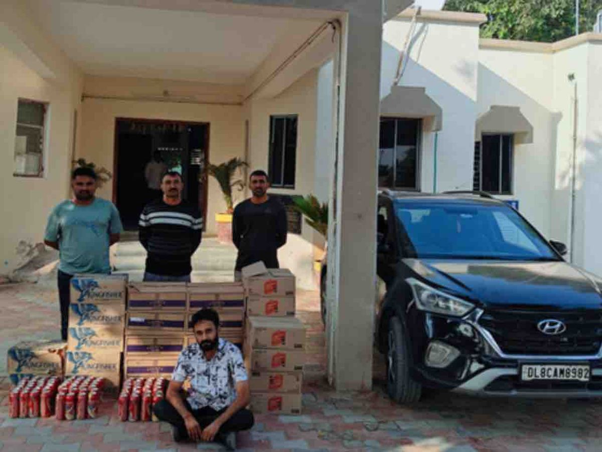 Creta car loaded with liquor seized near Sami | સમી નજીકથી દારૂ ભરેલી  ક્રેટા કાર ઝડપાઇ: 2.58 લાખની કિંમતની 1200 બોટલ સાથે રાજસ્થાનનો એક ઝડપાયો, 3  વોન્ટેડ - Patan News | Divya ...