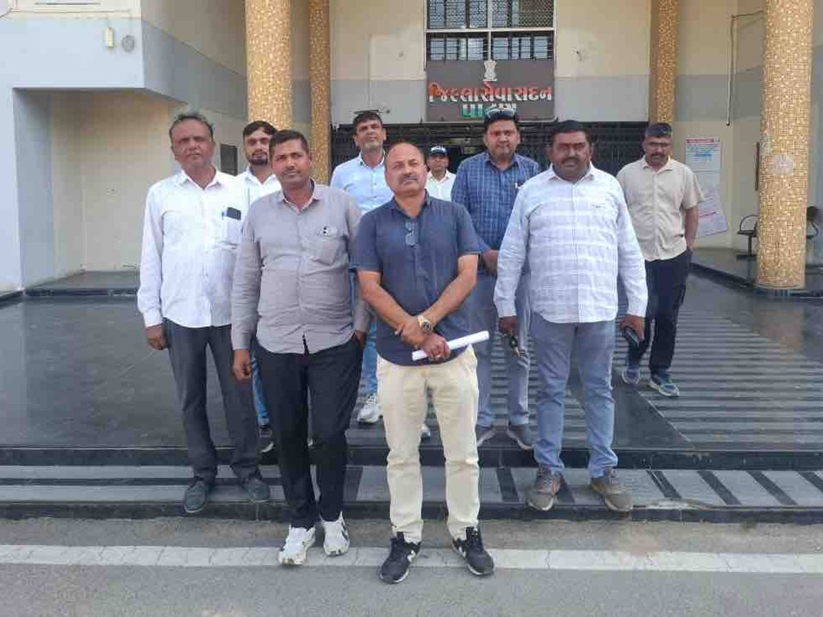 Demand for judicial inquiry into Palanpur murder case | પાલનપુર હત્યા  કેસમાં ન્યાયિક તપાસની માંગ: પાટણ ચૌધરી સમાજે કલેક્ટરને આવેદનપત્ર આપી રજૂઆત  કરી - Patan News | Divya Bhaskar