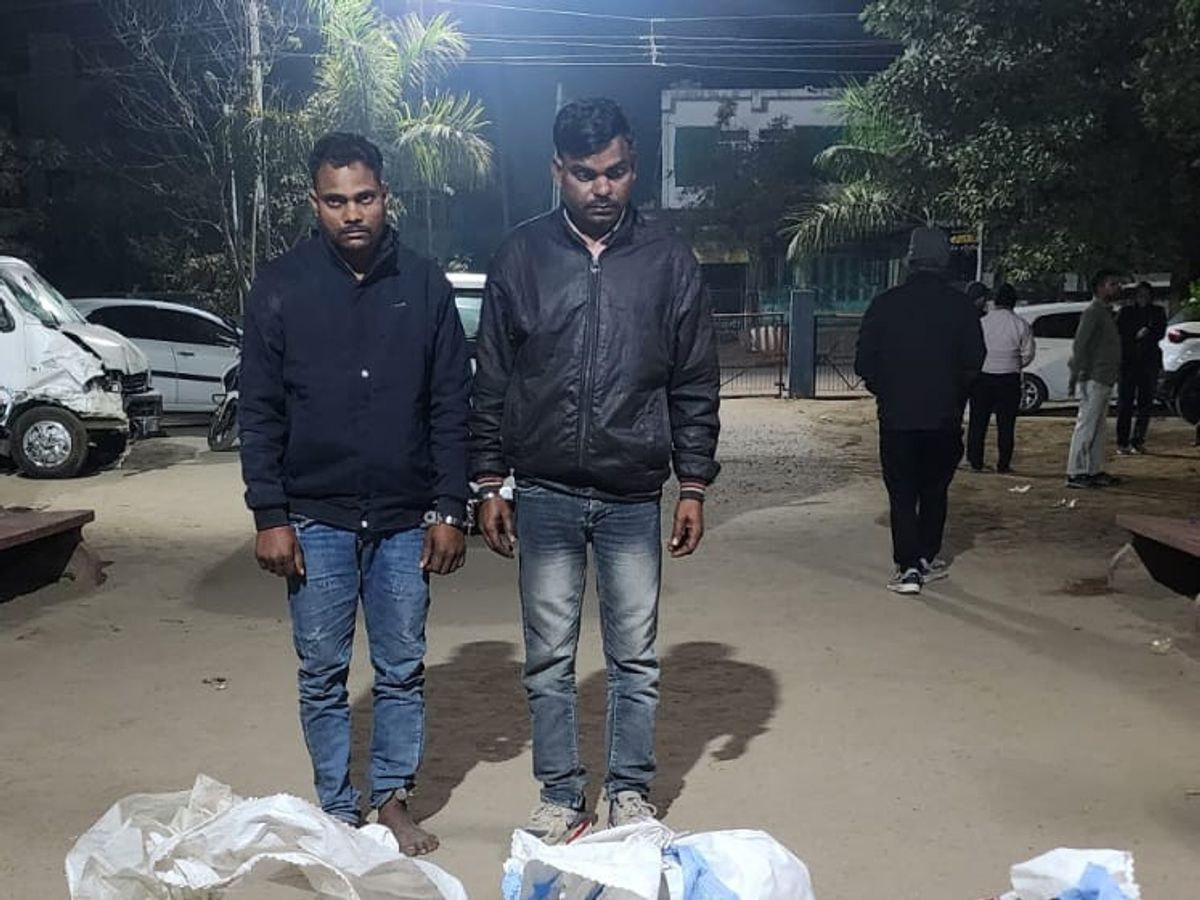 ₹7.64 Lakh Ganja Seized | Two Held Near Poshina, Sabarkantha