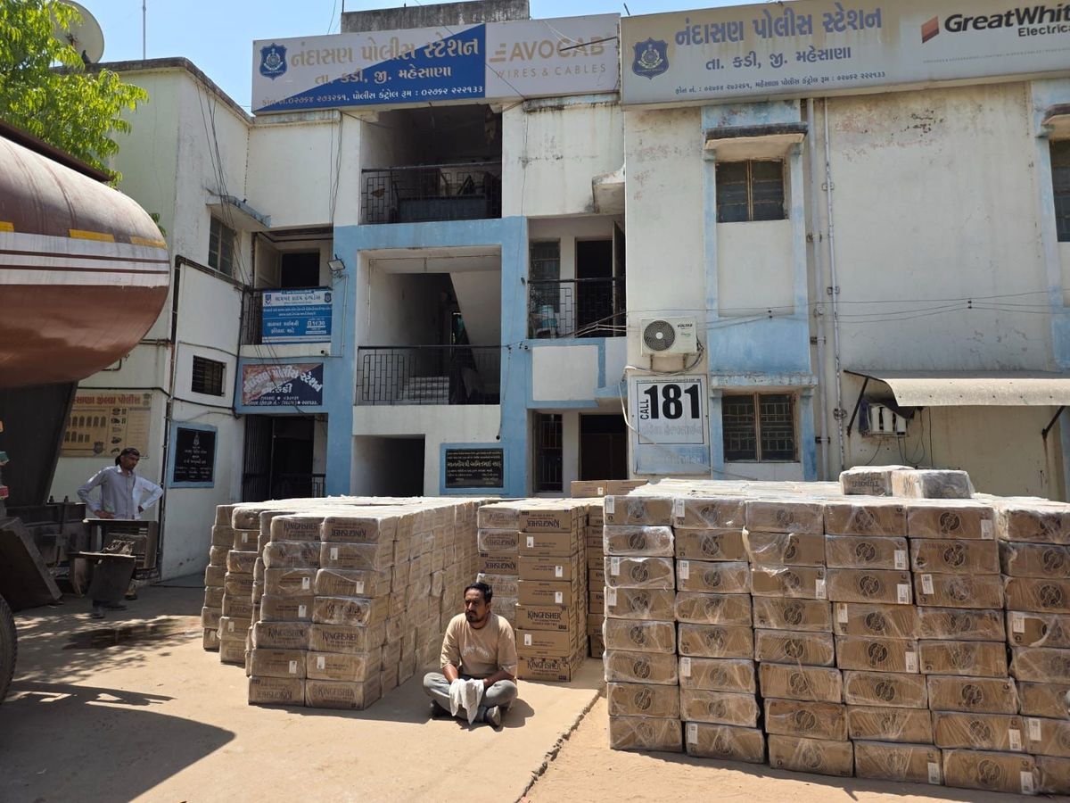 Gujarat State Monitoring Cell Seizes 83 Lakh Liquor | Nandasana Bust