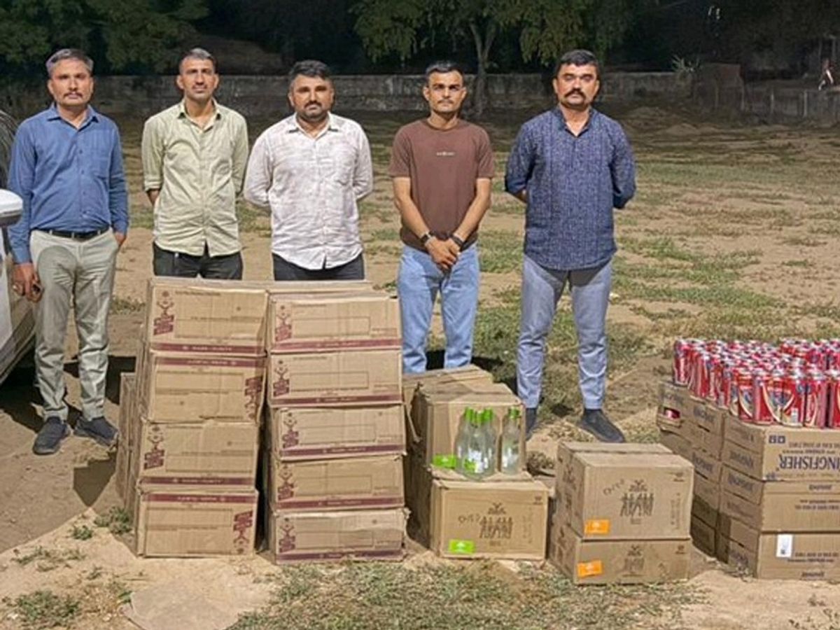 Liquor Seized in Ranuj, Patan: Car & Rs 8.21 Lakh Material Confiscated
