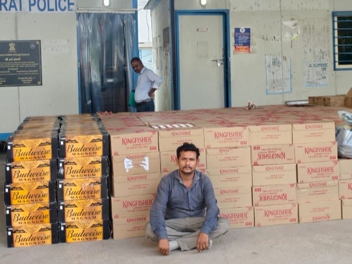 Vadodara SMC Seizes Liquor From Daman | One Arrested