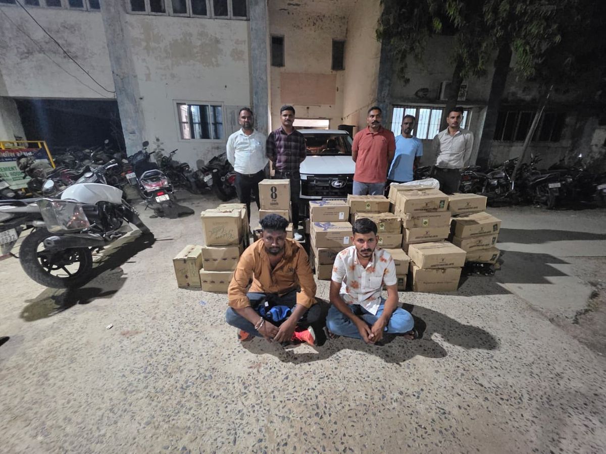 Unjha Liquor Seizure: ₹10.68 Lakhs Contraband Confiscated, Two Arrested