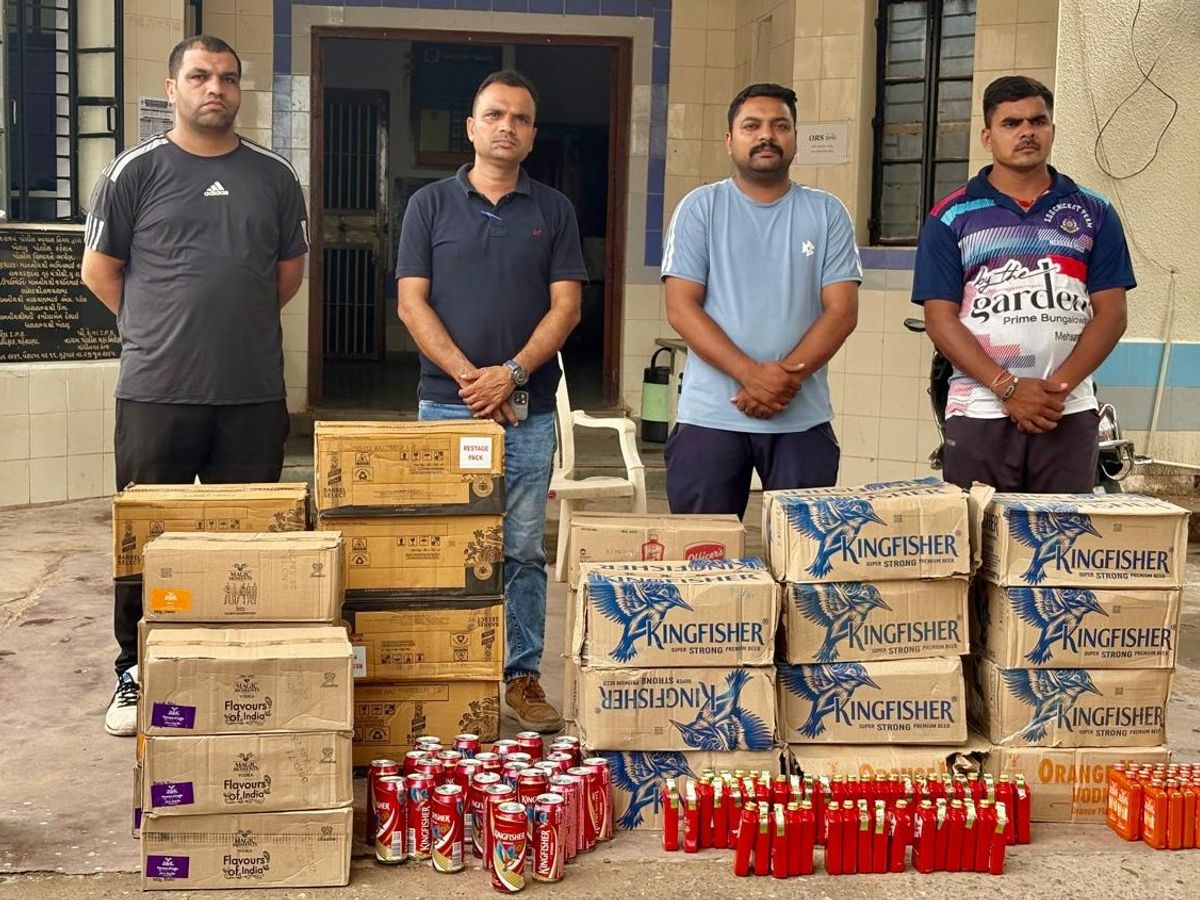 Kharepura Liquor Seizure: 6.07 Lakhs Swift Car Nabbed by Mahesana LCB