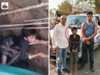 इमली ताेड़ते समय 35 फीट गहरे कुएं में गिरा 11 साल का बच्चा, बड़े भाई ने डाली रस्सी, आधे घंटे तक लटका रहा, पुलिस ने सुरक्षित निकाला|मध्य प्रदेश,Madhya Pradesh - Dainik Bhaskar