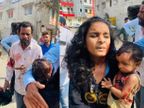खंडवा रोड पर तेंदुए का आतंक; रहवासी क्षेत्र में घुसा, चार से अधिक लोग हमले में घायल, कर्फ्यू जैसे हालात के बीच पकड़ने का प्रयास|इंदौर,Indore - Dainik Bhaskar