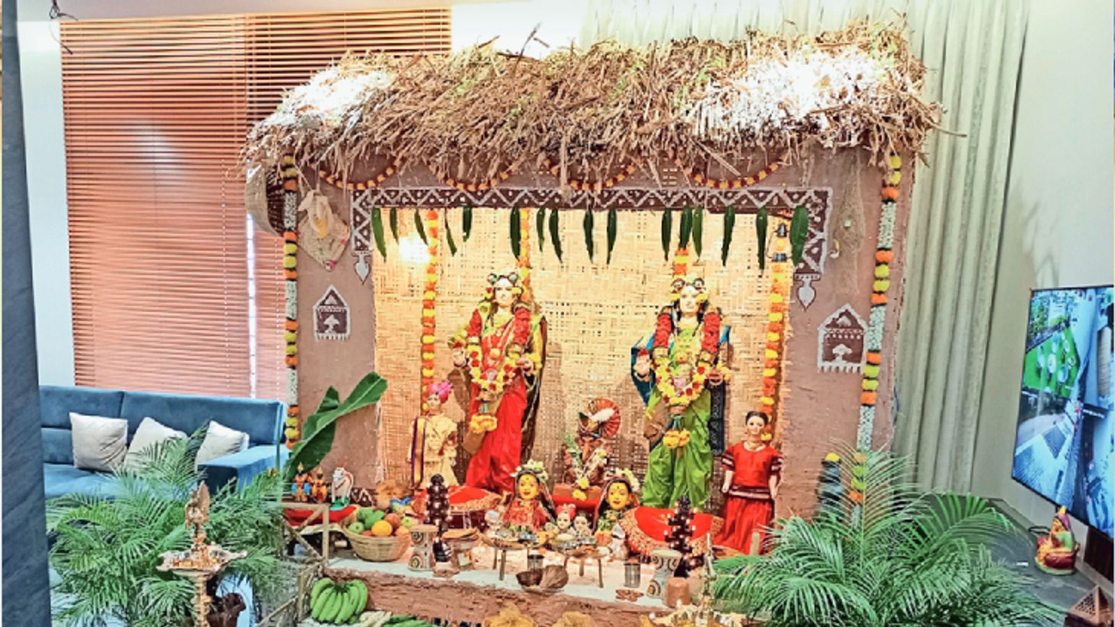 Top 132+ ganpati decoration jhopdi latest noithatsi.vn