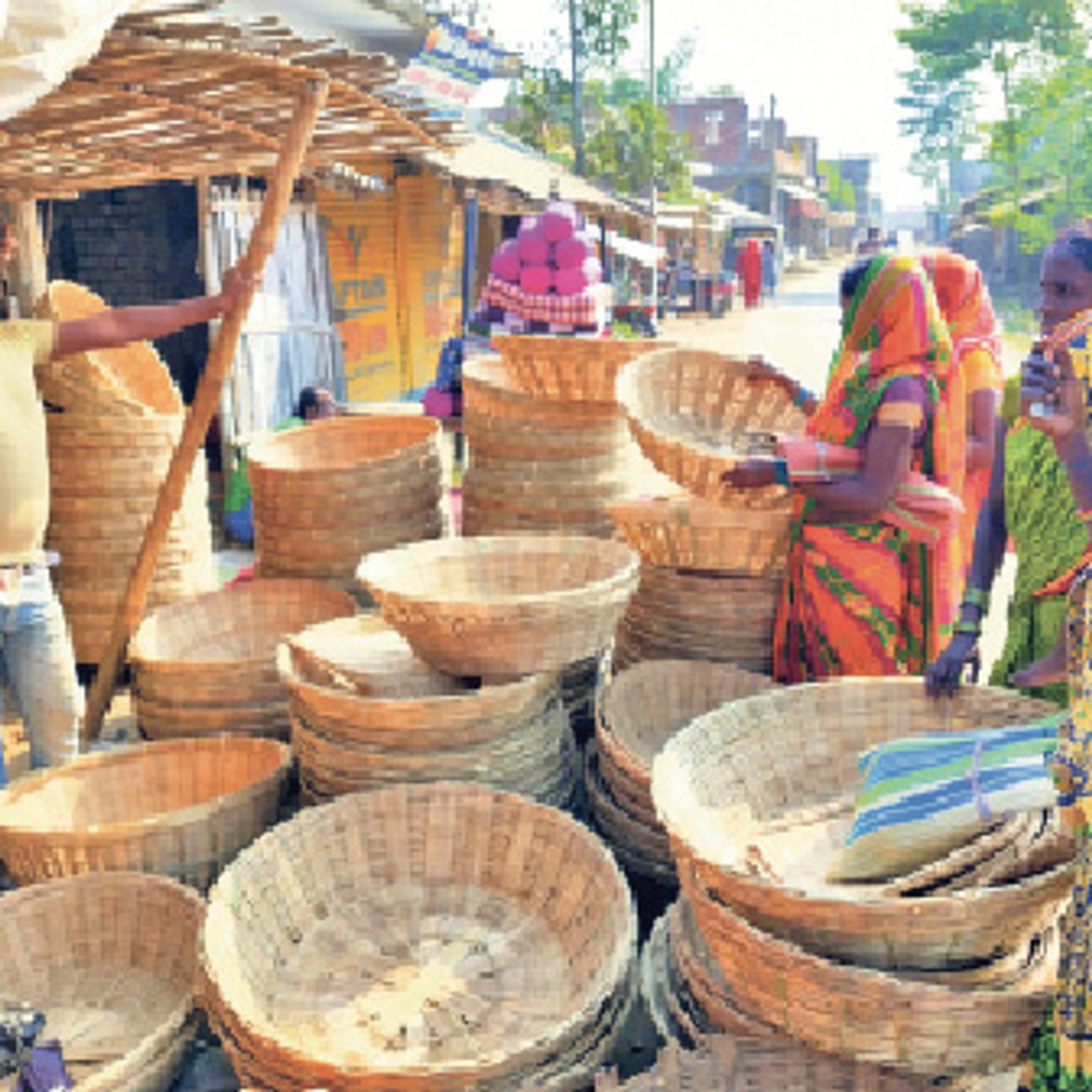 90 प्रतिशत श्रद्धालु बांस के सूप पर निर्भर, कई लोग पीतल के भी खरीदते | 90  percent of the devotees depend on bamboo soup, many people also buy brass -  Dainik Bhaskar