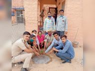 कलेक्टर ने की हरियाळो आंगन की शुरुआत, स्कूल परिसर में रोपे पाैधे, कई जगह कार्यक्रम|नागौर,Nagaur - Dainik Bhaskar