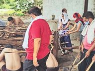 बेटा नहीं था, बेटियों ने दी पिता को मुखाग्नि, एडवोकेट राजेंद्र पटेल का कैंसर से निधन, बेटियों को बेटे की तरह ही पाला|बांसवाड़ा,Banswara - Dainik Bhaskar