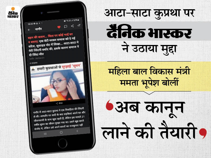 महिला बाल विकास मंत्री बोलीं- सरकार रिसर्च कर रही है; अभी जहां-जहां ये कुप्रथा है वहां स्पेशल टीम के माध्यम से इसे रोकेंगे|नागौर,Nagaur - Dainik Bhaskar