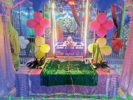 नंदोत्सव- जलेबी, दूध, दही का प्रसाद बांटा