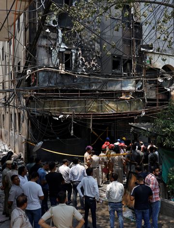 Delhi Restaurant Fire Tragedy Photos Update; Flourish Stay Hotel | Malviya  Nagar News