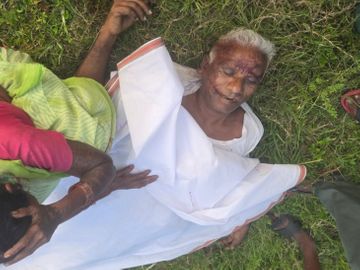 मक्के के खेत में मिला था जोयो राम (68) का शव। - Dainik Bhaskar