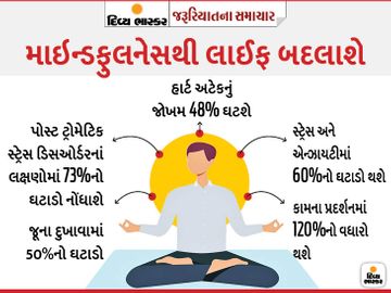 માઇન્ડફુલનેસ એક્સર્સાઇઝથી હાર્ટ અટેકનું જોખમ 48% ઘટી જાય છે, કામ 120% સારું થાય છે, આ કસરતના અન્ય 18 ફાયદા જાણો|યુટિલિટી,Utility - Divya Bhaskar