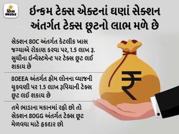 સેક્શન 80C અને 80D ઉપરાંત અન્ય ઘણી રીતે પણ ટેક્સ છૂટનો લાભ લઈ શકો છો|યુટિલિટી,Utility - Divya Bhaskar