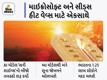 ભારતમાં લૂના જોખમનું અનુમાન લગાવવા માટે AI મોડેલનો બીજો ફેઝ શરૂ કરવામાં આવ્યો, 1.25 લાખ લોકોને મદદ મળશે|ગેજેટ,Gadgets - Divya Bhaskar