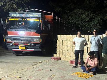 Himmatnagar Liquor Seizure: Driver Arrested, 77 Lakhs Booze Recovered