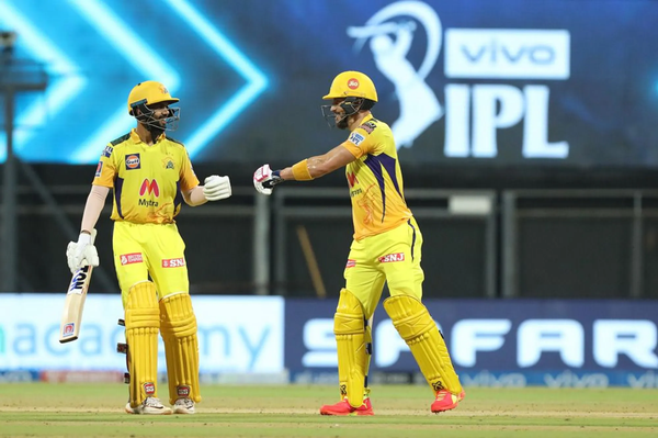 Rituraj Gaekwad and Faf du Plessis shared a 115-run stand for the first wicket.