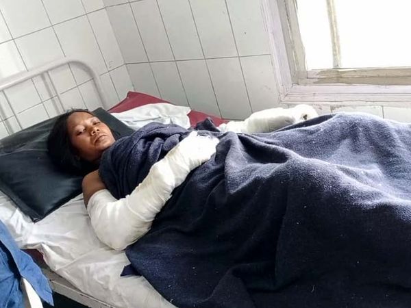 घटना के दिन सीता देवी को पहले एक निजी अस्पताल में भर्ती कराया गया था। - Dainik Bhaskar