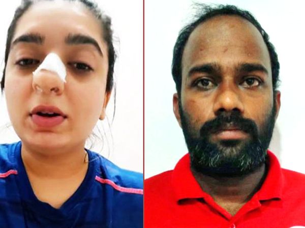 डिलीवरी बॉय ने बताया कि लड़की उस चप्पल से मुझे मारने की कोशिश की। - Dainik Bhaskar