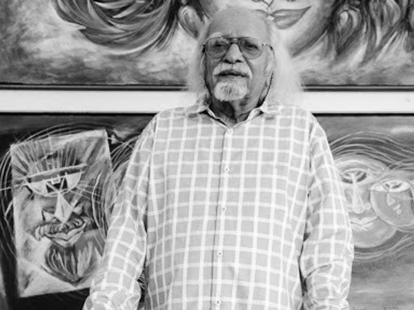 चित्रकार लक्ष्मण पाई का 95 साल की उम्र में निधन हो गया। (फाइल फोटो) - Dainik Bhaskar