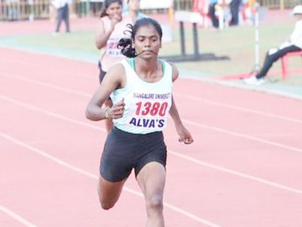 स्प्रिंटर धनलक्ष्मी ने 24वें फेडरेशन कप नेशनल एथलेटिक्स चैम्पियनशिप में 100 मीटर में गोल्ड मेडल अपने नाम किया और 200 मीटर में सिल्वर जीतीं। - Dainik Bhaskar