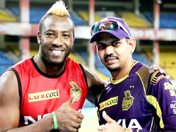 आंद्रे रसेल और सुनील नरेन IPL के लिए मुंबई पहुंच चुके हैं। (फाइल फोटो) - Dainik Bhaskar