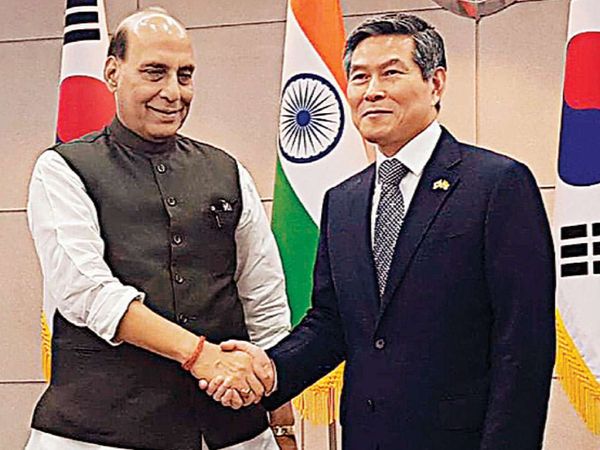 भारत दौरे पर दक्षिण कोरिया के रक्षा मंत्री: दिल्ली में राजनाथ सिंह से मुलाकात करेंगे सुह वूक; भारत-कोरिया रक्षा सहयोग को लेकर होगी बात