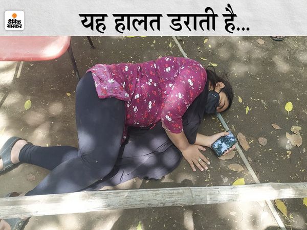 खगौल PHC में लड़की को जैसे ही बताया गया कि उसकी कोरोना रिपोर्ट पॉजिटिव है, वह बेहोश होकर गिर पड़ी। - Dainik Bhaskar