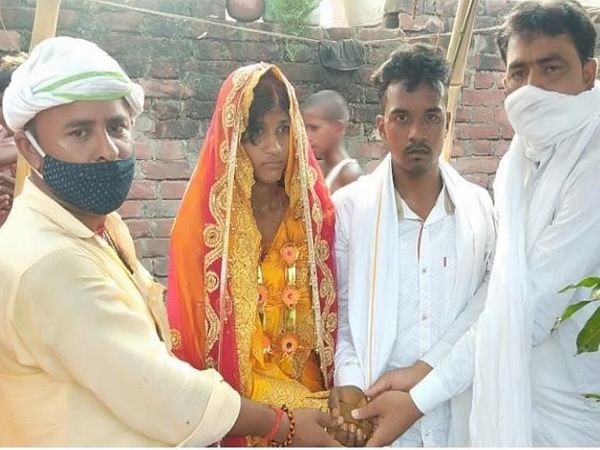 परिजनों की सहमति पर दूल्हे की बहन की शादी के लिए बनाए गए मंडप में प्रेमी-प्रेमिका ने सात फेरे लिए। - Dainik Bhaskar