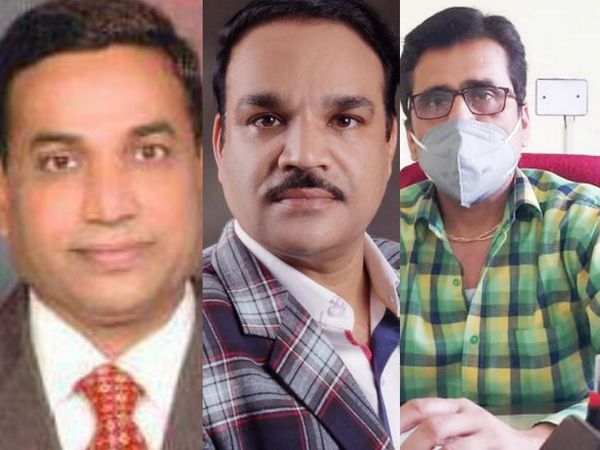 नरेंद्र जैन, डाॅ. अवनीश पाण्डेय और राम मोहन तिवारी।